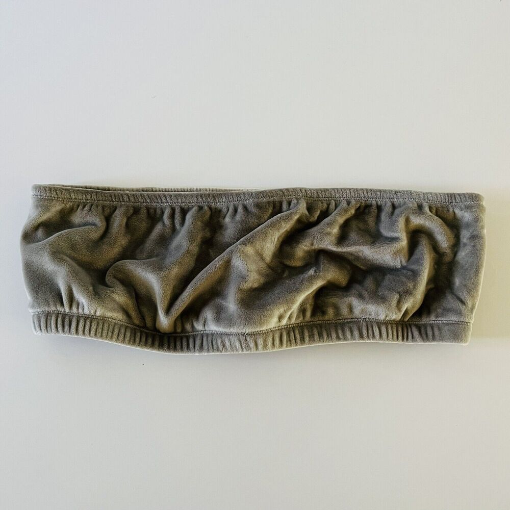 SKIMS Smoke Grey Velour Bandeau Bra - XL